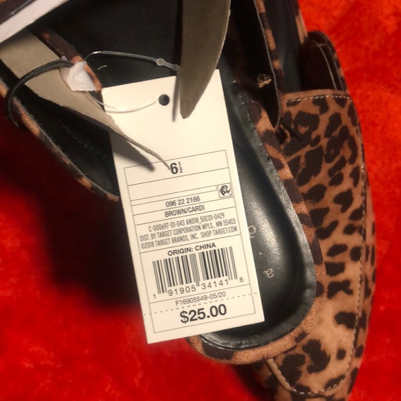NWT versatile leopard slides loafers Sz 6 1/2 - Picture 3 of 3